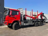 Сортиментовоз SHACMAN SX3258 (6х4) с КМУ на статичной консоли