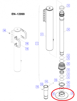 Подпятник HXE3506