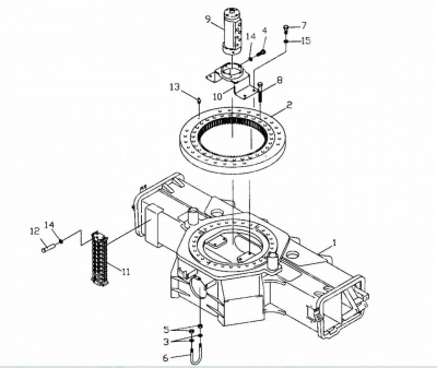 Опорно поворотный подшипник HIAB 190T