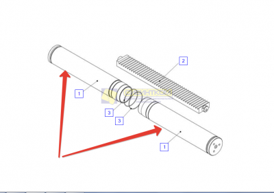 UP3306T40 Поворотный цилиндр ИНМАН Palfinger IT150 ИТ-150